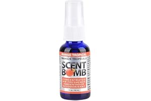 Scent Bomb 100% Concentrated Air Freshener Car/Home Spray [Choose The Scent] (Mango Tropical, 1 Bottle)
