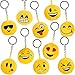 Produktbild German Trendseller® - 6 x Emoji Plüsch Schlüssel Mix  *Extra Plüschig* Emoticons  Mitgebsel  Kindergeburtstag  6 Stück