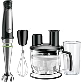 Braun MultiQuick 7 MQ 7075X el blenderi, ActiveBlade teknolojisine sahip &ccedil;ıkarılabilir paslanmaz &ccedil;elik blender ayağına sahip 