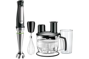 Braun MultiQuick 7 MQ 7075X blender ręczny – blender immersyjny ze zdejmowaną stopką miksera ze stali nierdzewnej z technologią ActiveBlade do przecierania najtwardszych składników, w zestawie
