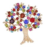 Bling árbol de cristales llena de broche vida