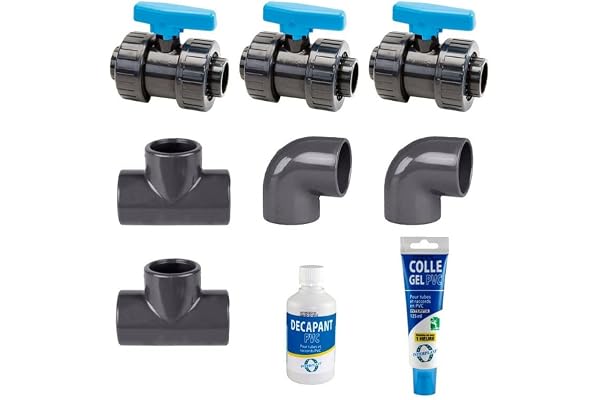 POOLEX B006TB2P6Q - PC-BYPASS-50 - POOLSTAR - Poolex Kit ByPass 50mm - PC-BYPASS-50 - Raccordement de la Pompe à Chaleur au Système de Filtration - Compatible avec la Gamme Poolex (hors Megaline)