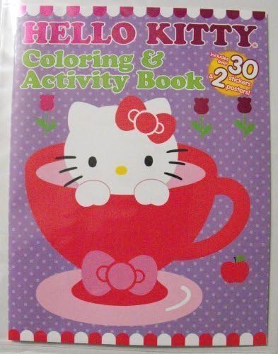 Hello Kitty 24 Pg Coloring &amp; Activity Book With 30 Stickers &amp; 2 Pull-Out Posters. by Hello Kitty