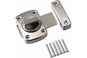 ANICY Drehriegel Edelstahl - Türriegel Innen mit Schrauben, Türverriegelung Innen für Badezimmertür Schranktür, Anwendbar Auf Verschiedene Türen