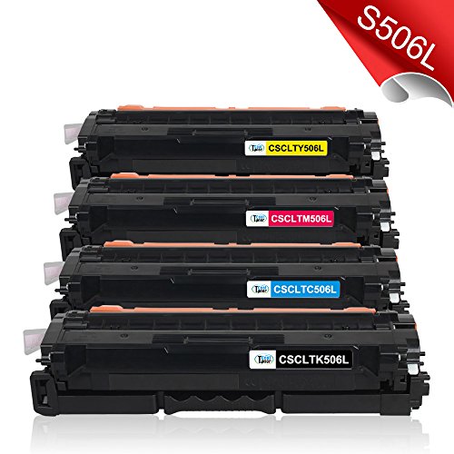 Cool Toner 4 Packs Compatible CLT-K506L ELS CLT-C506L CLT-Y506L CLT-M506L for Samsung CLT 506L CLT-506L 506 Toner CLP-680 CLP 680 DW CLP-680DW CLP-680ND CLX-6260ND CLX-6260FW CLX 6260 FW CLX6260 6260ND CLX-6260ND/SEE A4 Colour Multifunction Laser Printer Toner Cartridge