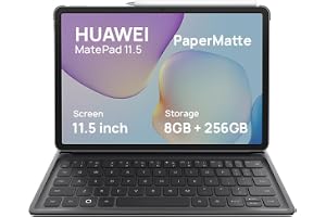 HUAWEI MatePad 11.5 2025 Tablet 2.5K 120Hz PaperMatte Display, 8+256GB, 10100 mAh, 40W SuperCharge, WPS Office, Quad Speakers, Detachable Keyboard, Grey