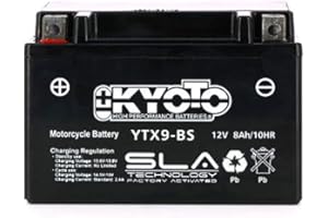 SIFAM KYOTO Batterie Moto prête à l'emploi SLA AGM YTX9-BS 12V 8AH
