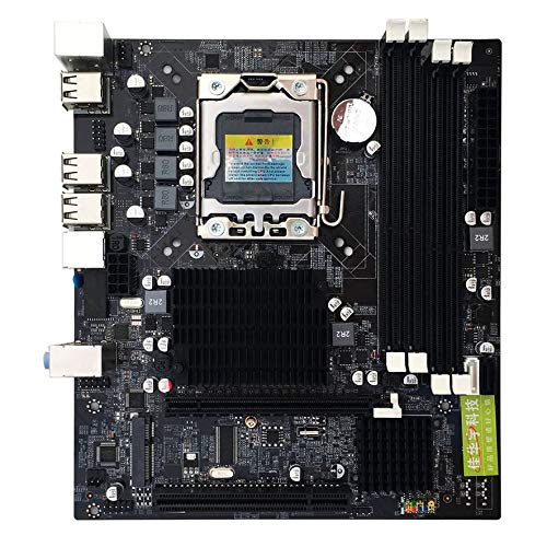 Preisvergleich Produktbild LmqhGzuqume X58 Computer-Hauptplatine Vier Speicherschlitz 1366 Stiftträger L / E5520 X5650 (schwarz)