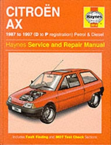 Citroen AX Petrol & Diesel (87 - 97) Haynes Repair Manual