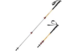 Naturehike Ultralight Walking Sticks Mujeres y Hombres Palos de Senderismo 61-135cm Plegable Bastones de Aluminio