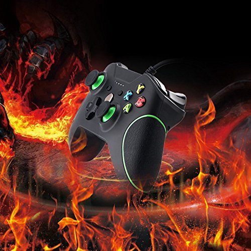 PowerLead Pagm P010 Controlador de juegos con cable Joysticks Gamepad para Windows y Xbox