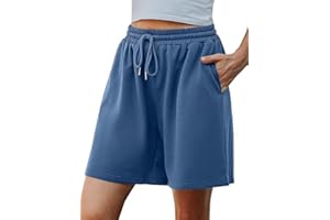 Migcaput Pantaloncini Donna Estivi Pantaloni Corti Pigiama Donna Cotone Shorts Donna Casual Pantaloncini Donna Notte con Tasche