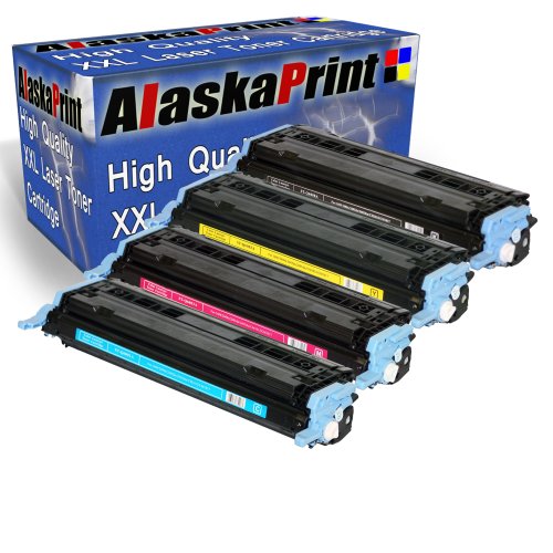Alaskaprint 4er-Pack Premium Toner als Ersatz für HP q6000a q6001a q6002a q6003a (Schwarz, Cyan, Magenta, Yellow)
