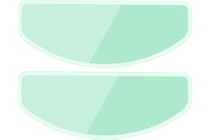 Supecesorio Película Protectora antivaho Universal para Casco de Motocicleta, 2PC Películas de Paquete Antivaho, Inserto de Lente de Visera Transparente Resistente a la Niebla 8,8cm x 24,5 cm