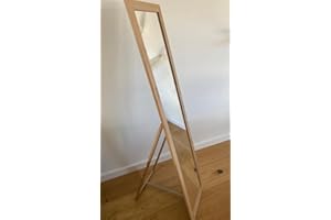 your-homestyle deko-werk24 Standspiegel Emelia 40 x 160 cm Holz foliert Ganzkörperspiegel Mirror (Eiche braun)
