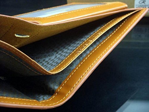 Sannysis Herren-Geldbeutel Brown Brieftasche Kaffee PU-Leder-Mappen-Kreditkarte-Mappen- - 3