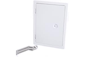 rg-vertrieb Kamintür Reinigungstür Revision Schornstein Edelstahl Putztür Weiss Stahl 2 Größen (Weiß 14x21cm)