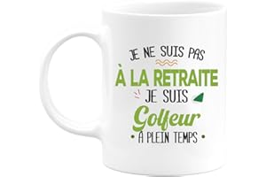 quotedazur - Mug Retraite Je Suis Golfeur - Cadeau Humour Sport - Idée Cadeau Retraite Original Golf - Tasse Golfeur - Départ Retraite Anniversaire Ou Noël
