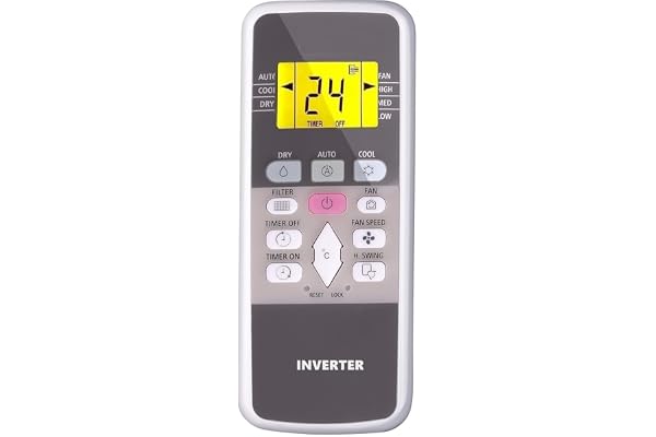 5 Year Warranty Premium Ac Remote Compatible for HITACHI 1.5 Ton Inverter Split 3 Star Ac Remote with Backlight, Your Old Remote Must be Excat Same