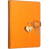 Victoria's Journals Hush Hush Kilitli Metalik Defter (Turuncu)