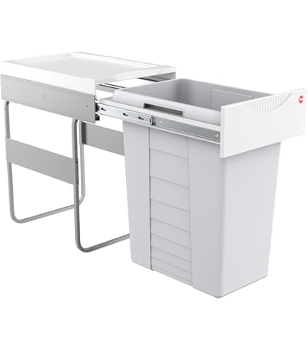 Contenitore Rifiuti Hailo TA Swing 30L - Per Armadi 300mm, 2 Bidoni Da 15L - Foto 7