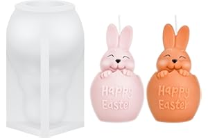 PINYENR Silikonform Ostern,Silikonform Hase Gießform Ostern Gießform Hase Kerzenform Ostern Silikonformen Ostern Silikonform Osterhase Giessformen Silikon