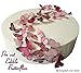Produktbild 48 x Vorgeschnittene schöne rosa Schmetterlinge essbares Reispapier/Oblatenpapier Kuchendekoration, Dekoration für Cupcake Kuchen Dessert, für Geburtstag Party Hochzeit Babyparty (S)