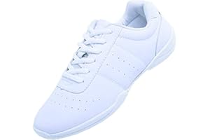 WUIWUIYU Women's Girls' Lace-Up Sport Sneakers Training Cheerleading Dance Shoes