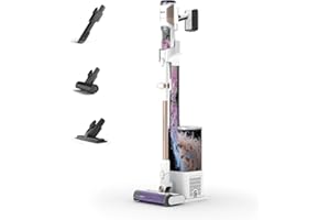 Shark Aspirateur Detect Clean & Empty sans fil, aspiration puissante avec détection de saleté, base auto-vidante 2 L, 60 min, antiemmêlement, animaux, brosse multisurface, suceur plat, blanc IW3612EUT