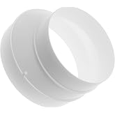 Repa Market 150mm to 125mm Channel Reducer - Round Reducer Channel - Pipe Fitting Increased PVC Reduction DWV (Drain, Waste &amp;