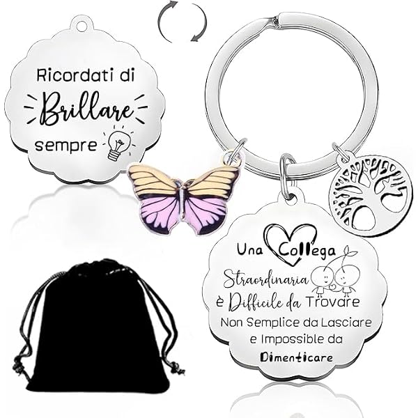 FABACH Portachiavi con angelo custode Smile con cuore - elegante ciondolo a forma di angelo in metallo in argento, oro, rosa, nero, bronzo
