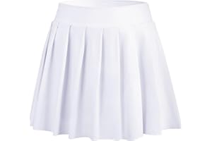 Bezioner Mädchen Tennisrock,Faltenrock mit Taschen Innenhose,Golf Skorts Plissierte Skater Sportrock Kinder Minirock Schuluniform