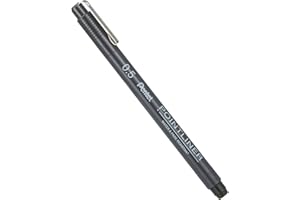 Pentel Pointliner S20P-5A, Fineliner, czarny, wodoodporny i odporny na działanie światła, 0,5 mm