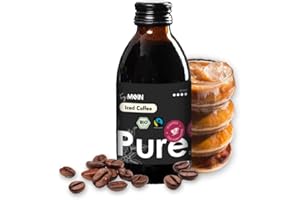 TRY MOIN TryMoin – Pure Iced Coffee – hochwertiges Bio-Kaffeekonzentrat, Kaffee auf Barista Niveau, ideal für Eiskaffee, Cold-Brew-Coffee, Cappuccino, und weitere Kreationen, 30 Kaffees pro Flasche