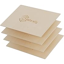 Creatorally Sperrholz 3mm, Laser Sperrholzplatte 12 Stück