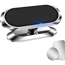 Ortviai Supporto Telefono Auto Magnetico A Ventosa – Pieghevole, 360° Rotazione, Per IPhone 12+ E Smartphone Con Custodie MagSafe