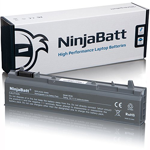 NinjaBatt Batería para DELL MP490 PT434 4M529 Latitude E6410 E6400 E6500 E6510 Precision M4400 M4500 KY265 NM631 GN752 U5209 KY477 - Alto Rendimiento [6 Celdas/4400mAh/49wh]