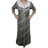 Indiatrendzs Women's Winter Nightgowns Nightwear Sleepwear Long Nighty chest 42