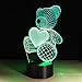 Produktbild Liebe bär 3D lampe LED touch geschenk visuelle licht lampe Led Lampen Für Tabelle usb Stand fähig Lampen