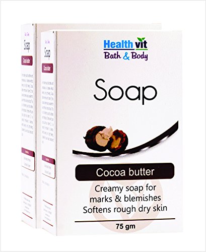 Healthvit Bath and Body Cocoa Butter Soap, 75g (Pack of 2) RS.109.7 (54.00% Off) - Amazon