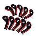 Produktbild Poualss Satz von 10 Golfschlägern Eisen Headcovers Head Cover, Reißverschluss-Schutzhülle mit Nummern zur Identifizierung