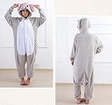 Tonwhar ® Elefant Kostüm Schlafanzug Pyjama Schlafanzug Cosplay Homewear Gr. Large, Grau - Grau - 