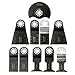 Price comparison product image Bargain World 10pcs Mix Saw Blades for Fein Bosch Makita Milwaukee Energer Oscillating Multi Tools