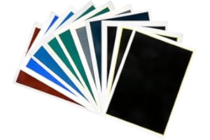 Uadme Laser Marking Paper, 10Pcs 39x27CM Engraving Colored Papers, Laser Engraving Supplies for Ceramics Glass Metal Laser Cutting and Engraving