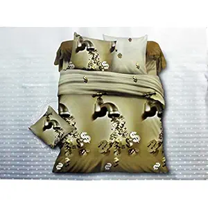 House of Sensation 3D Multicolor Print Kids Double Bedsheet Size 230 x 250 cm, with 2 Pillow Cover Size 46 X 69 cm