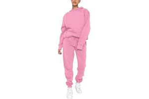 amropi Tuta da Donna Vello Foderato Pullover Felpa con Cappuccio e Pantaloni Jogging Tute