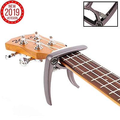 TAKIT Capodastre pour Guitare Acoustique et Electrique - GARANTIE À VIE - Qualité professionnelle - Marron