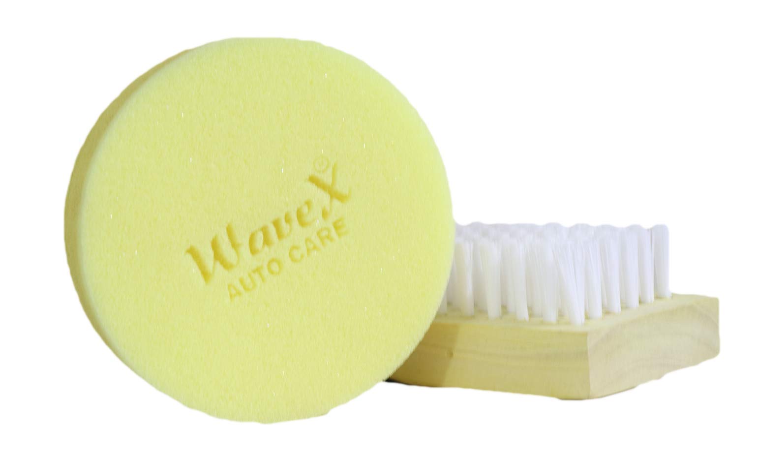 Wavex Tyre Polish and Cleaner Includes Tyre Polish 350ml, Tyre and Wheel Cleaner 350ml, Cleaning Brush, Microfiber Cloth and Foam Applicator - Image 3