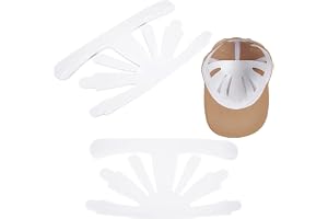 FINGERINSPIRE 12 st basebollkepsar, formare, 15,7 x 29,8 cm, plast, vit hatt, inre stöd, tennishatt, brätte, utbytesfoder, fo