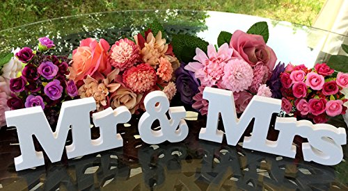 Rainbow Fox Mr & Mrs Holzbuchstaben Wörter Hochzeit Dekoration / Geschenk Ceremonial Décor - 5